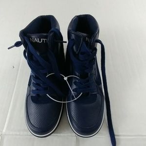 Nautica Big Boy's Leather Suede Sneakers Size 5